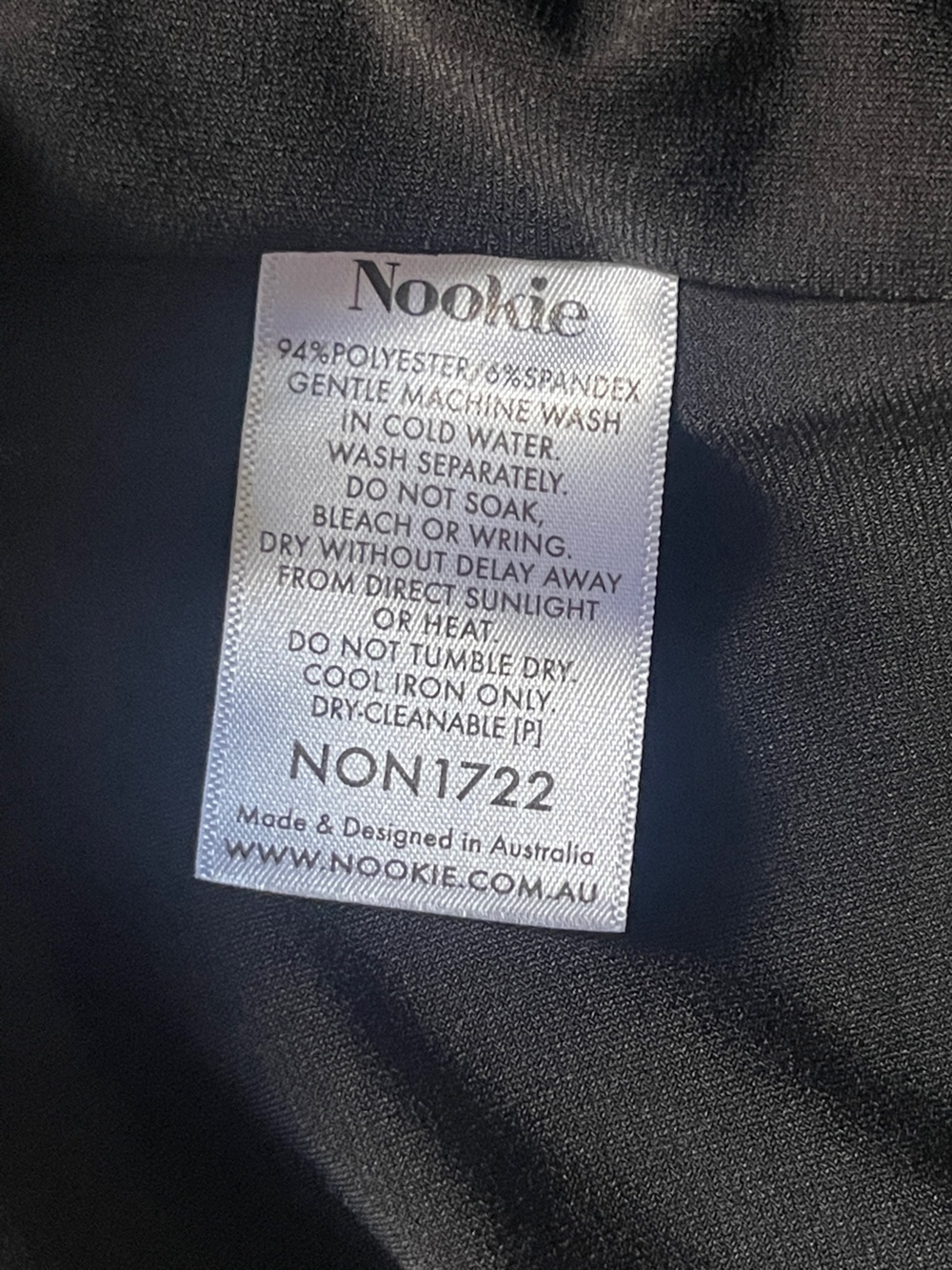NEW NOOKIE ATHENA'S UNCOVERED PHOENIX DRESS BLACK MIDI LENGTH STRETCH SMALL - Picture 11 of 12